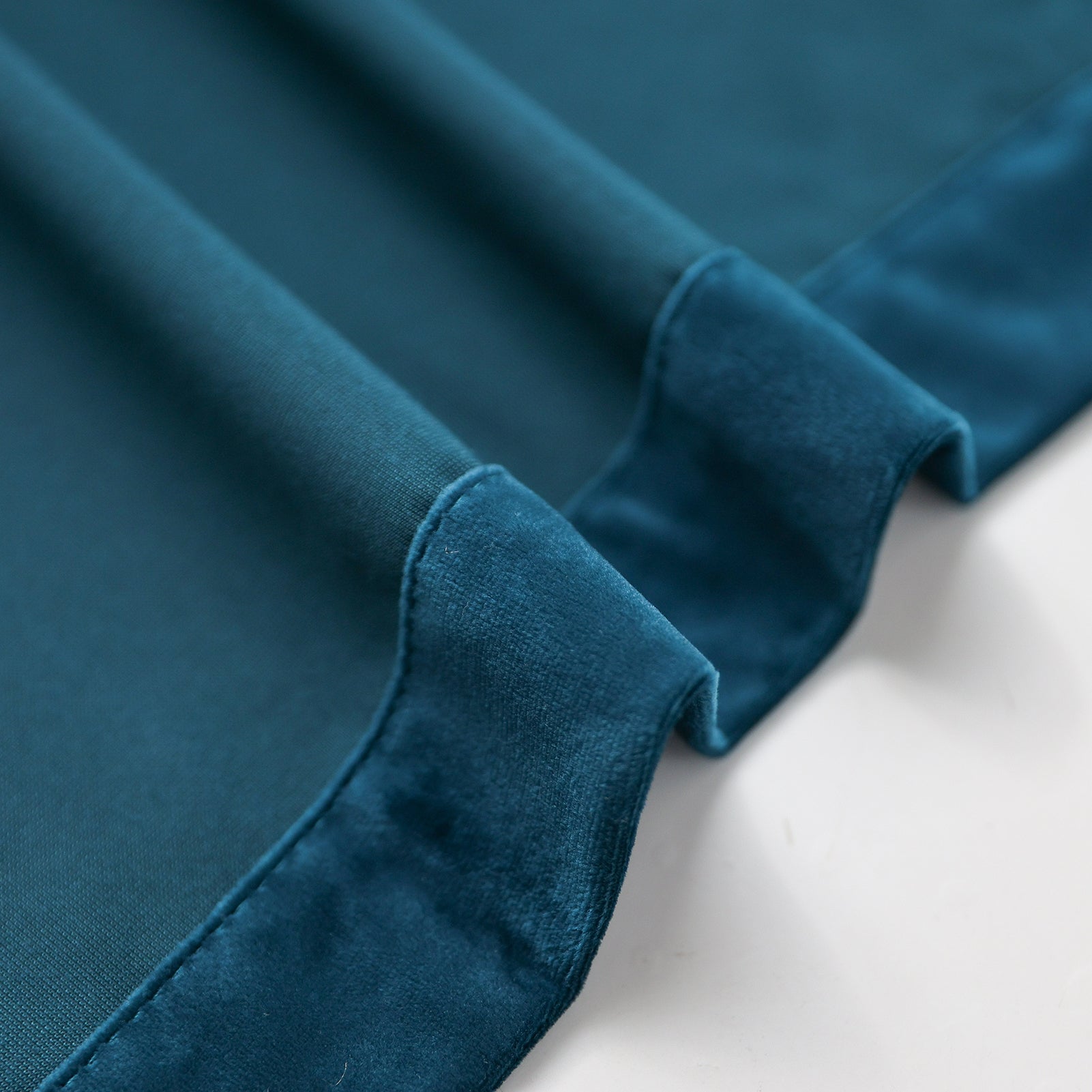 Grommet Velvet Curtains 52" W x 84" L, Teal