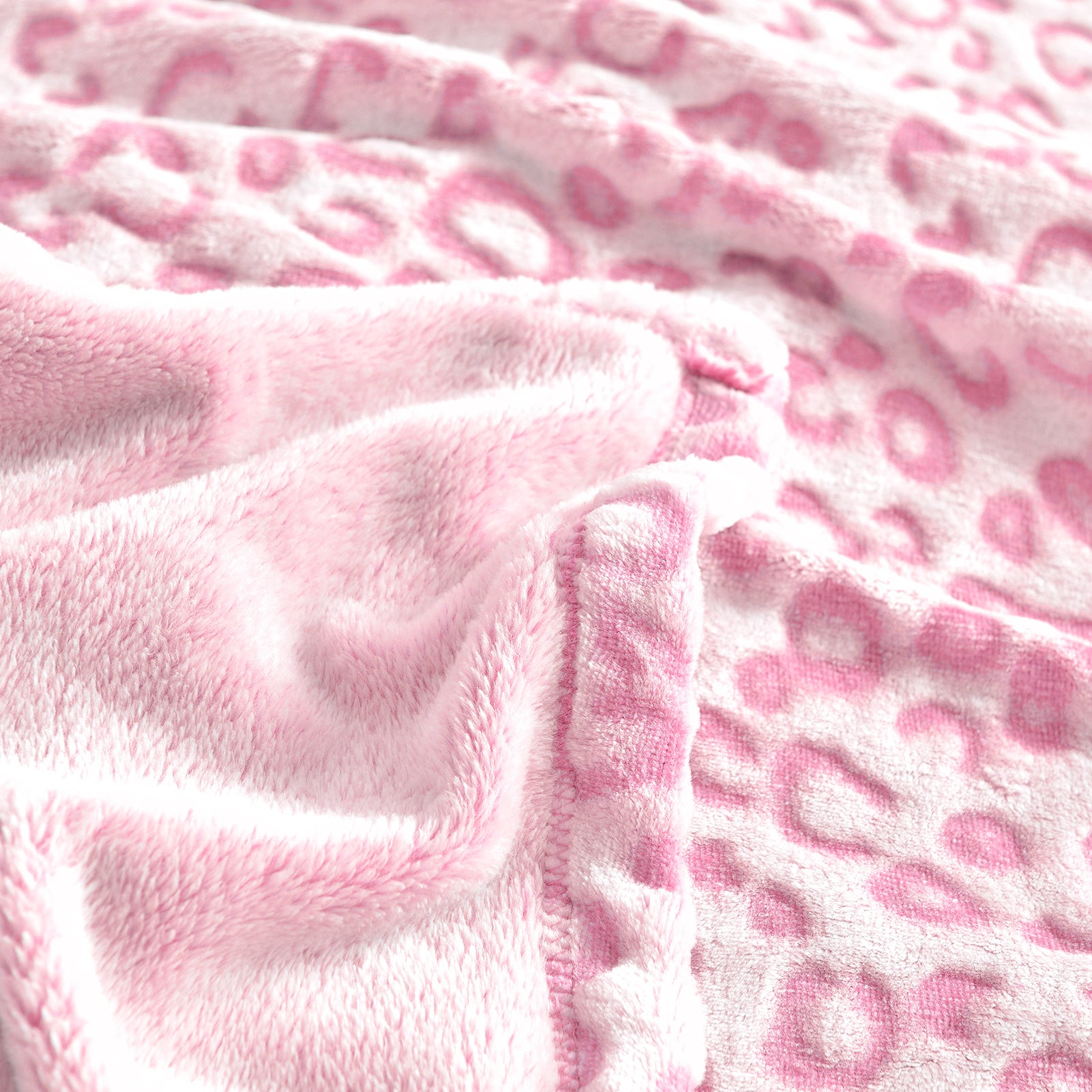 Flannel Fleece Throw Blanket - Leopard Print