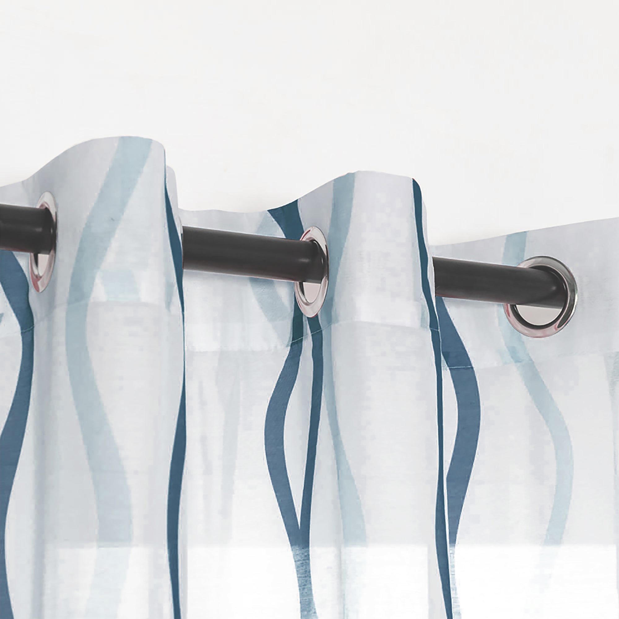 Semi Sheer Curtain Panel - Grommet