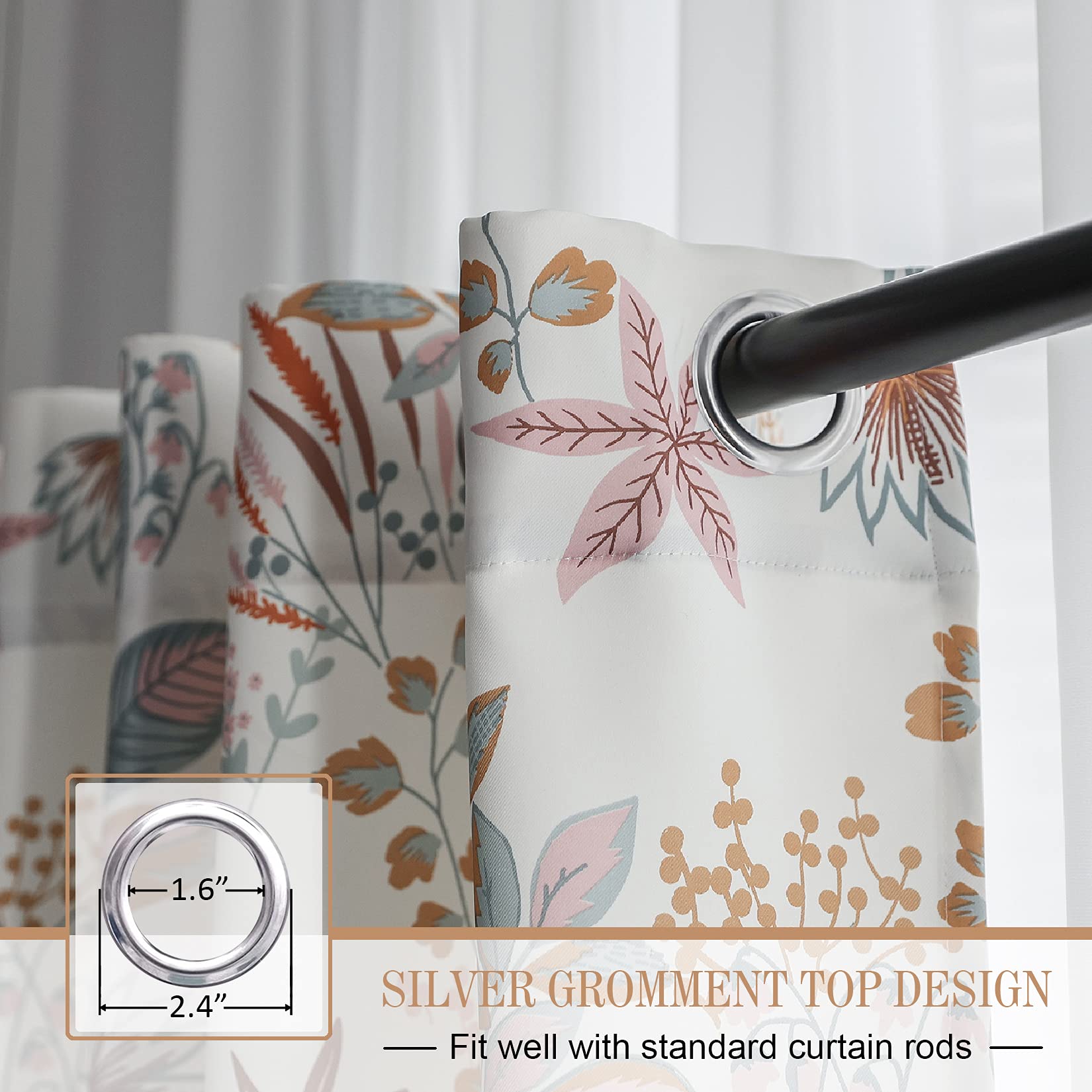 Pattern Curtain Panel - Grommet