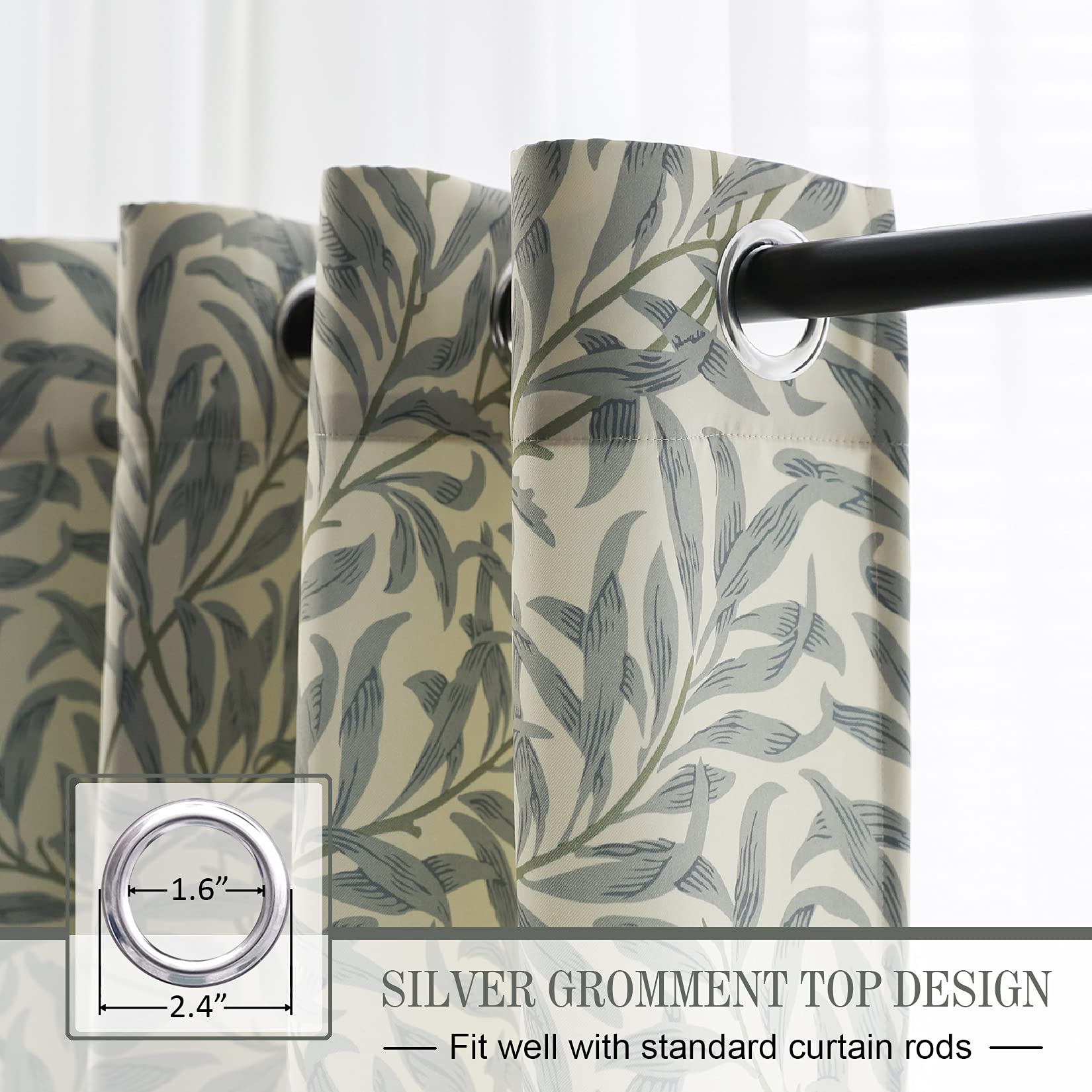 Pattern Curtain Panel - Grommet