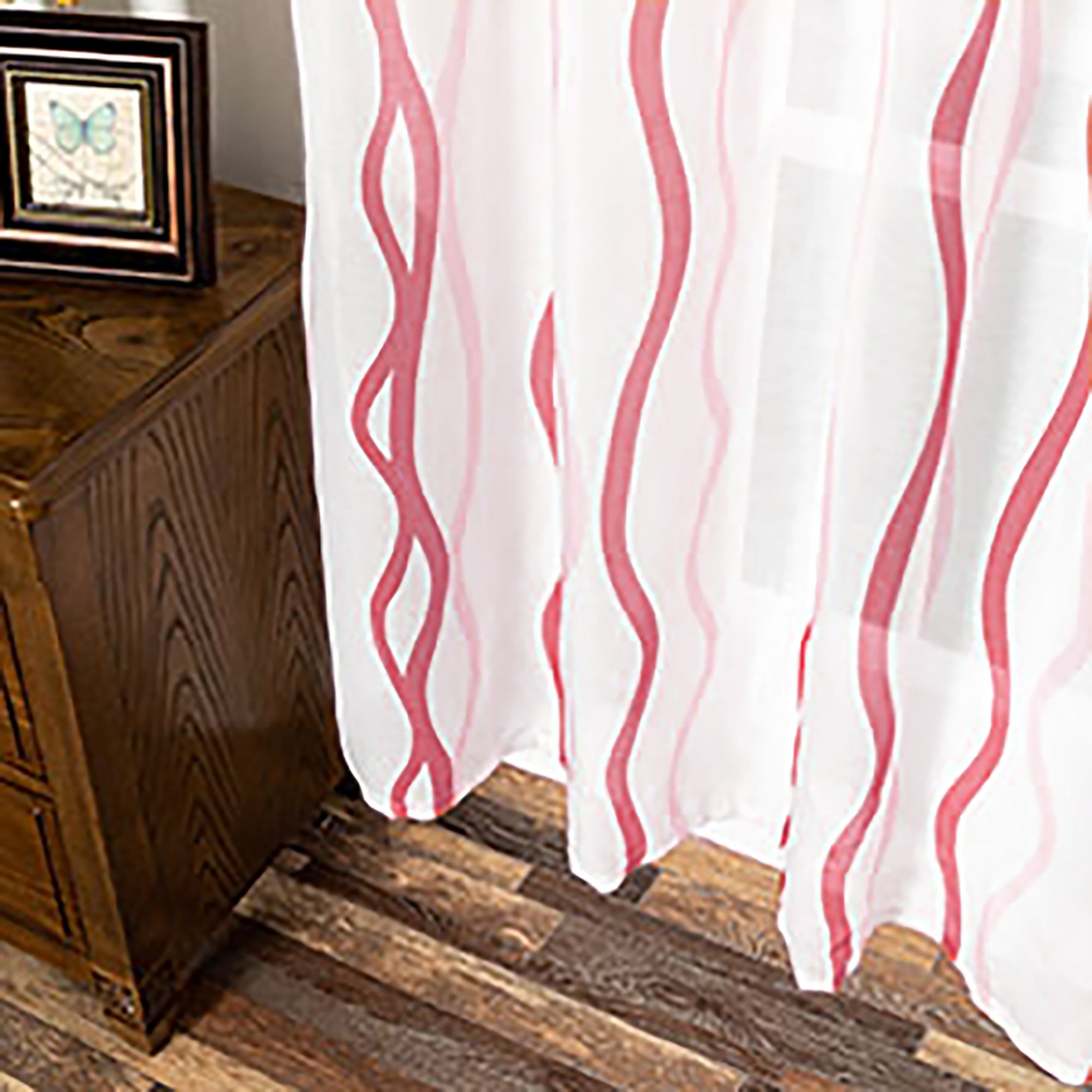 Semi Sheer Curtain Panel - Grommet