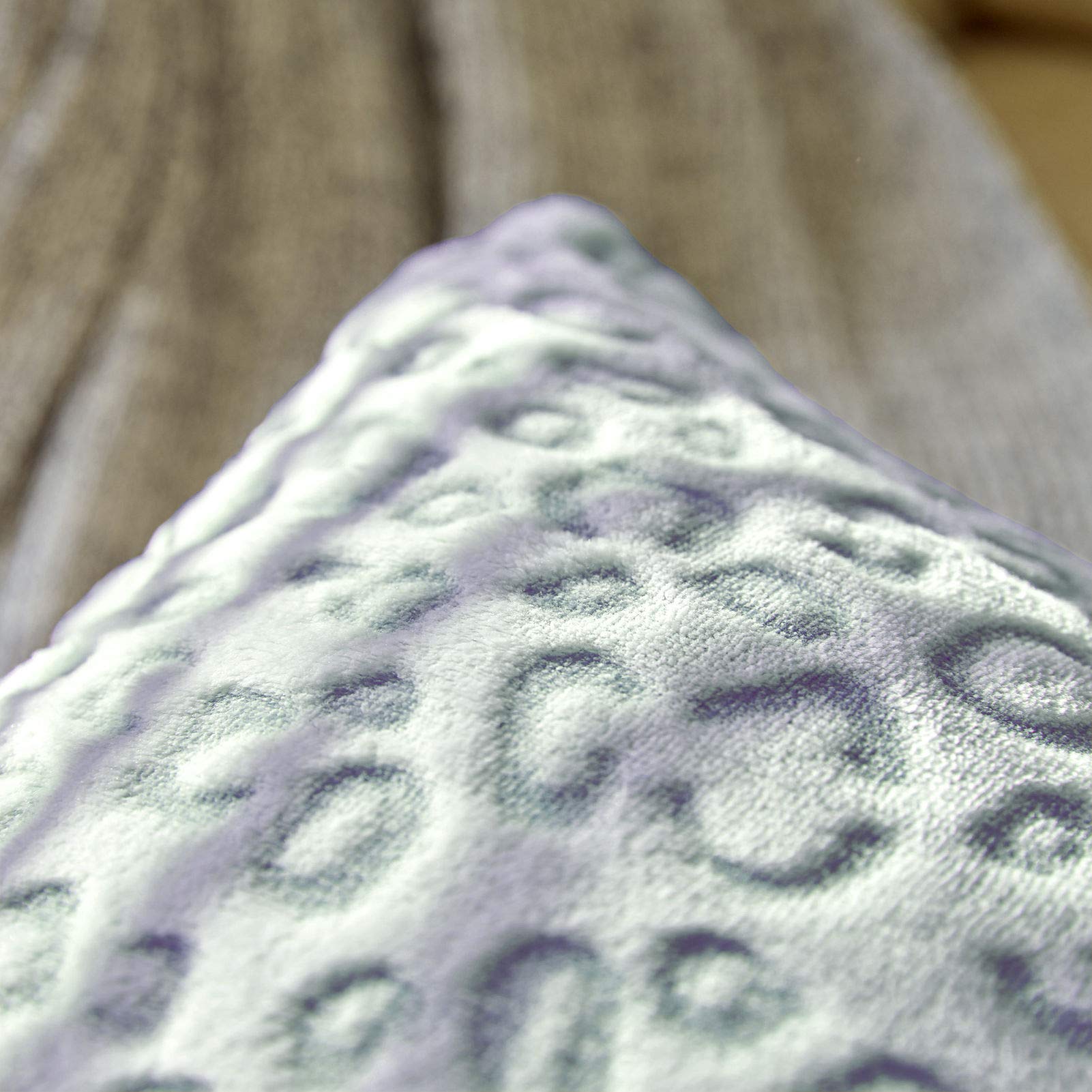 Flannel Fleece Throw Blanket - Flower Print