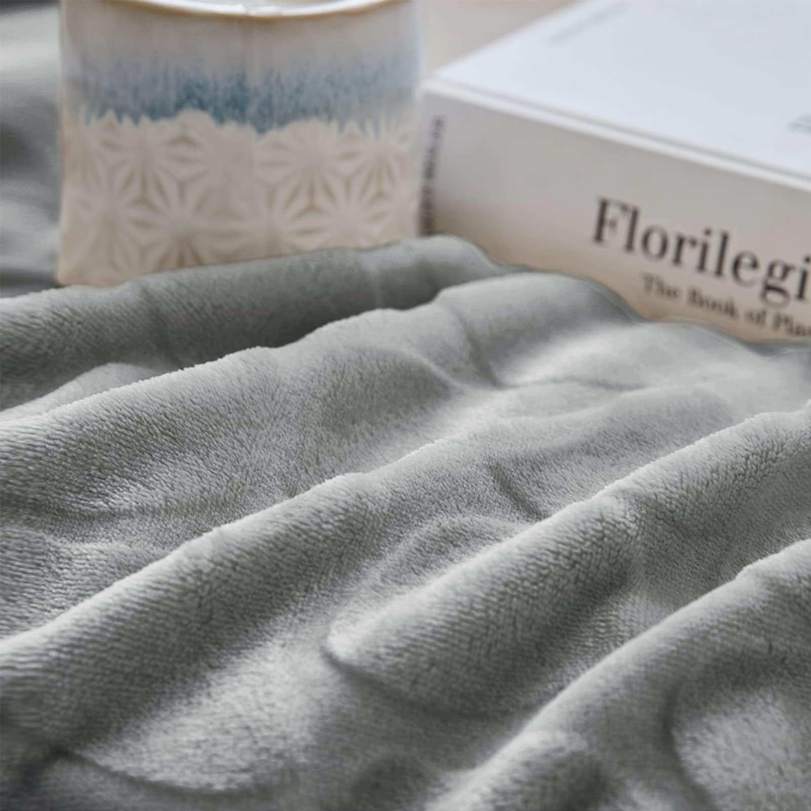 Flannel Fleece Throw Blanket - Stone Print