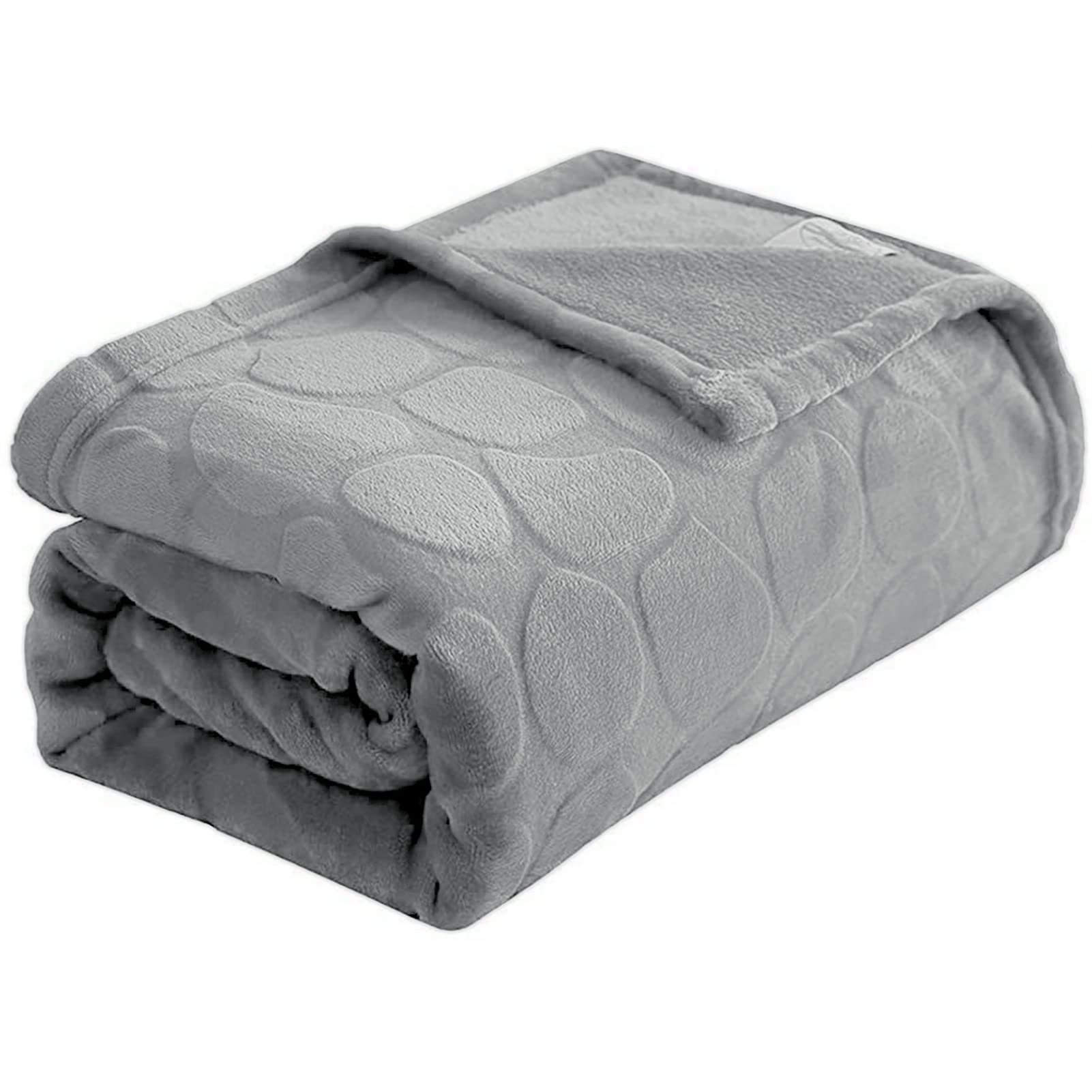 Flannel Fleece Throw Blanket - Stone Print